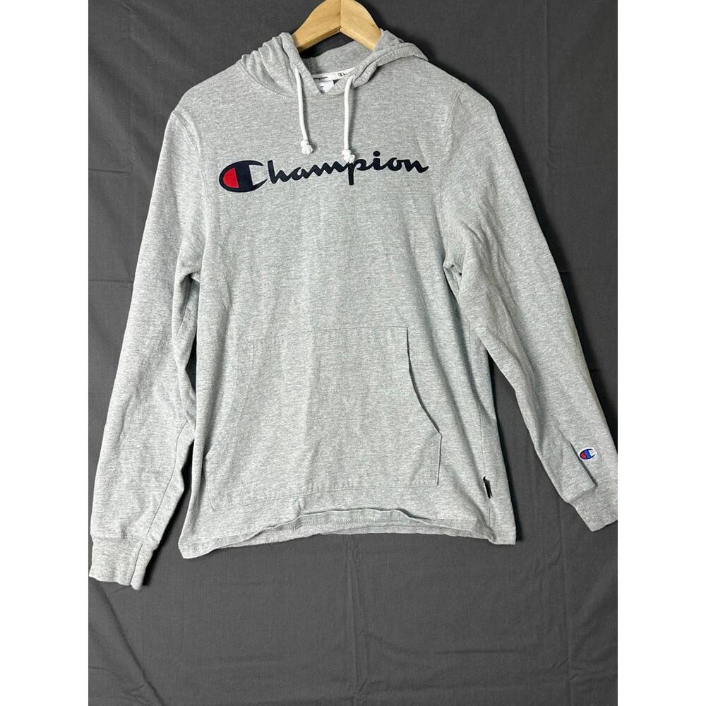 Champion Reverse Weave Style Gray Script Logo Hoo… - image 1